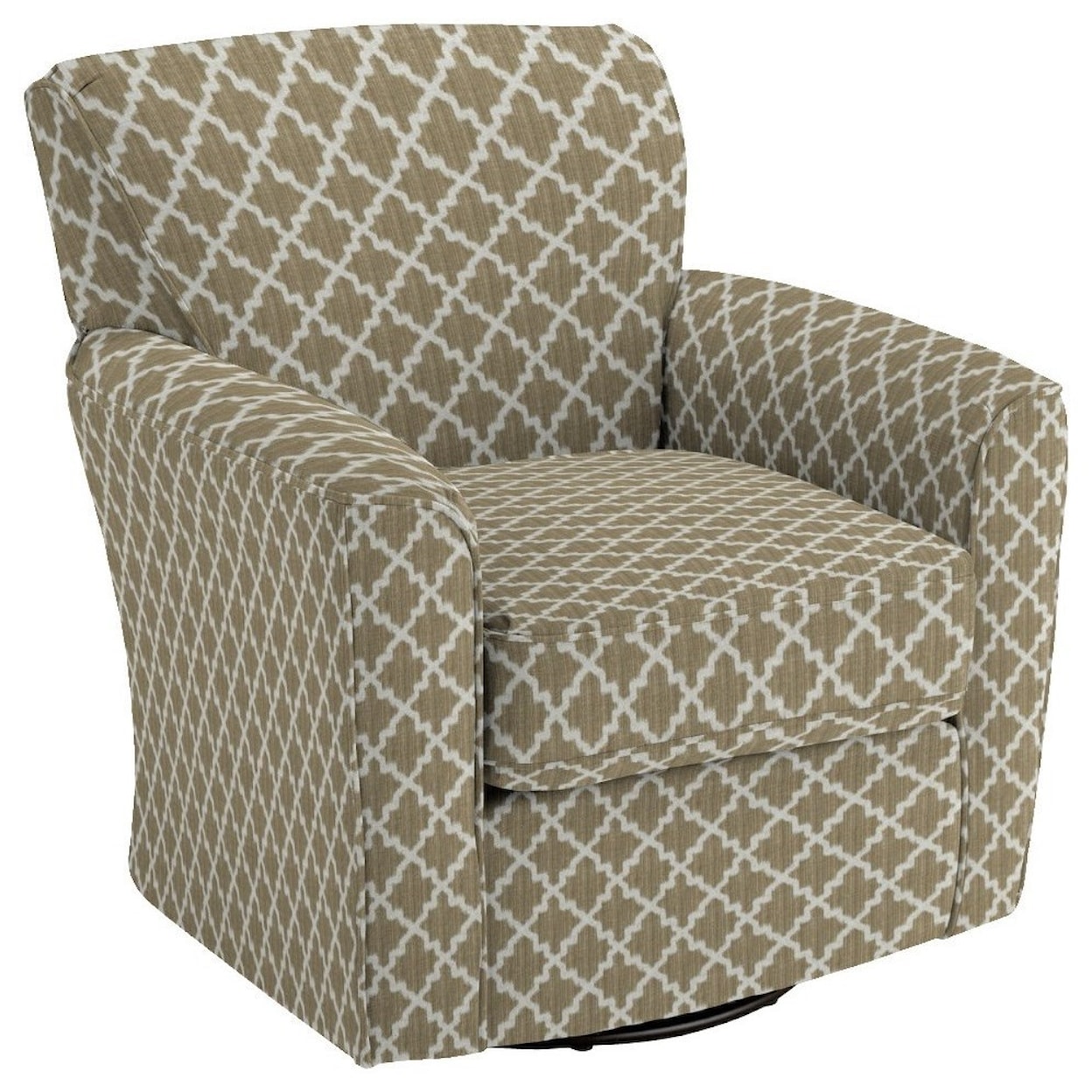 Best Home Furnishings Swivel Glide Chairs 2887 Kaylee Swivel Barrel Arm Chair Westrich